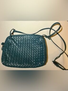 BOTTEGA VENETA Nodini Crossbody Shoulder Bag In Petrol Blue